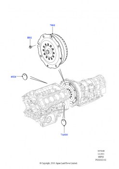 Гидротрансформатор (Дизельный 3,0 V6, 6-ступенч. АКПП ZF 6HP28, 5,0 л OHC SGDI SC V8 бензин - AJ133, 6-ступенч. АКПП ZF 6HP28, 5,0 л OHC SGDI NA V8 бензин - AJ133, 6-ступенч. АКПП