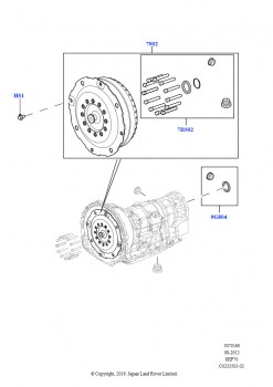 Гидротрансформатор (Дизельный 3,0 V6, 8-ступенч.авто.кор.пер.ZF 8HP70 4WD, 4.4L DOHC DITC V8 Diesel, 8-ступенч.авто.кор.пер.ZF 8HP70 4WD, 3.0 V6 D Gen2 Twin Turbo, 8-ступенч.авто.к
