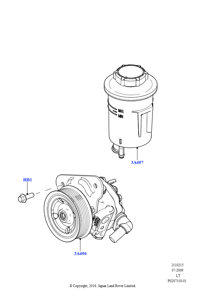 Схема: Опора насоса усилит.рул.упр. (3,6 л V8 32V DOHC EFi дизель Lion)