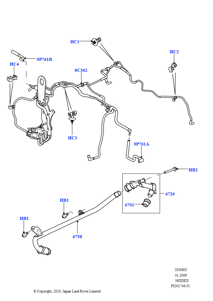 Схема: Сист.пониж.токс.выхл.-картер (3,6 л V8 32V DOHC EFi дизель Lion)