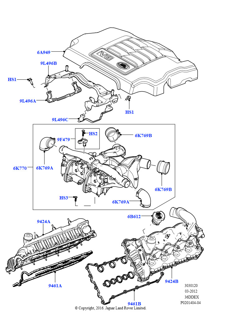 Впускной коллектор (3,6 л V8 32V DOHC EFi дизель Lion)