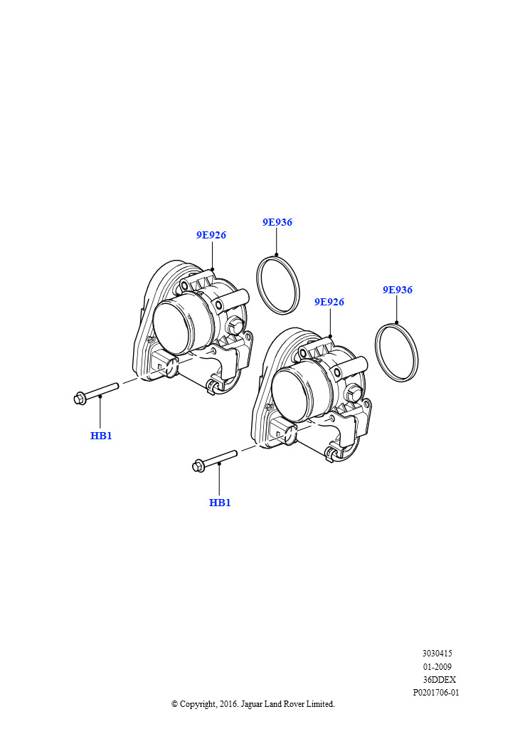 Корпус дроссельной заслонки (3,6 л V8 32V DOHC EFi дизель Lion)