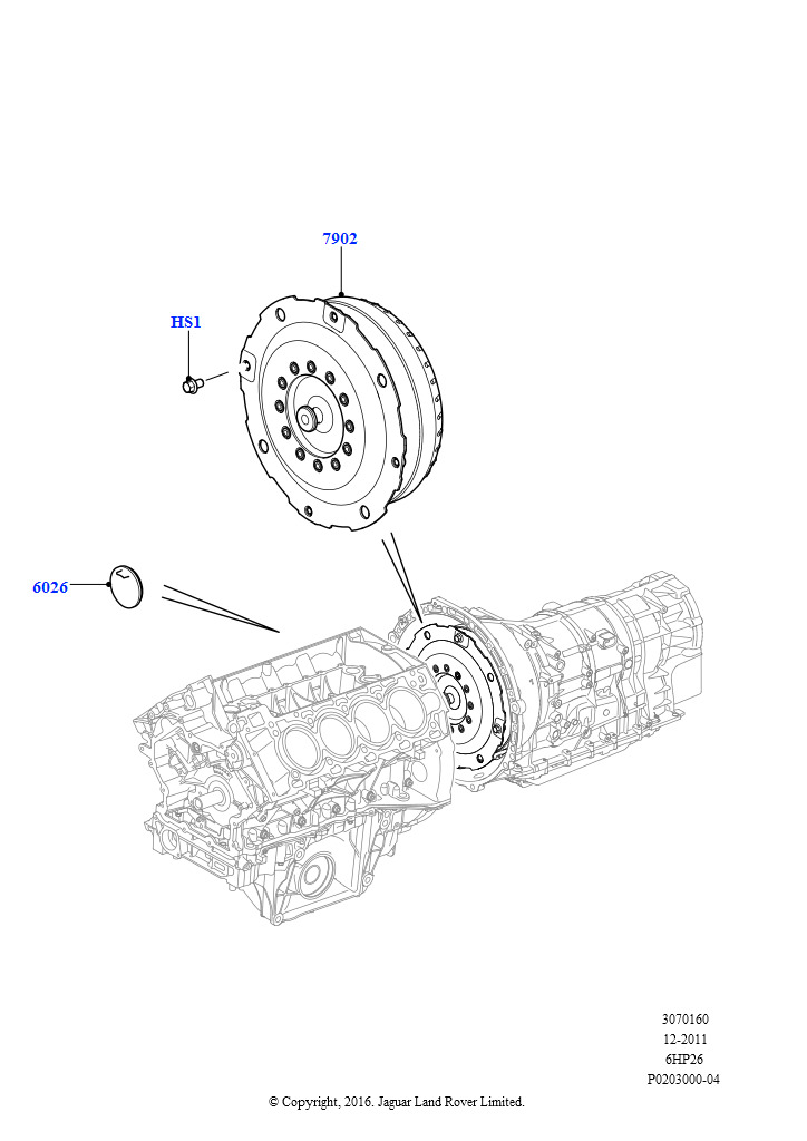 Схема: Гидротрансформатор (3,6 л V8 32V DOHC EFi дизель Lion, 6-ступ.автом.ZF 6HP26Steptronic, Cologne V6 4.0 EFI (SOHC), 6-ступ.автом.ZF 6HP26Steptronic, Lion дизель 2.7 V6 (140 кВт), 6-