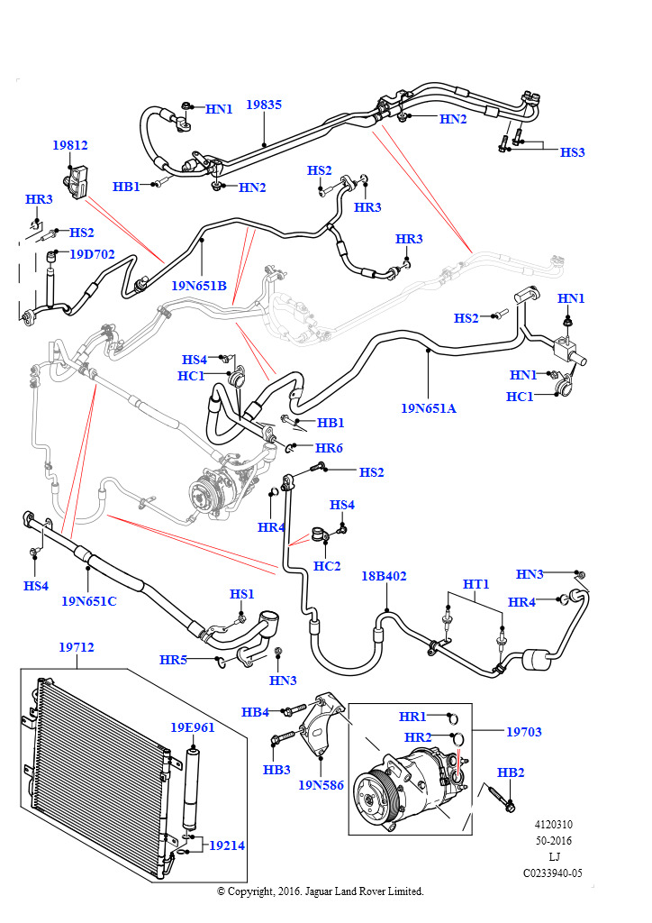 Конденс./компресс.сист.кондиц.возд. (4.4L DOHC DITC V8 Diesel)