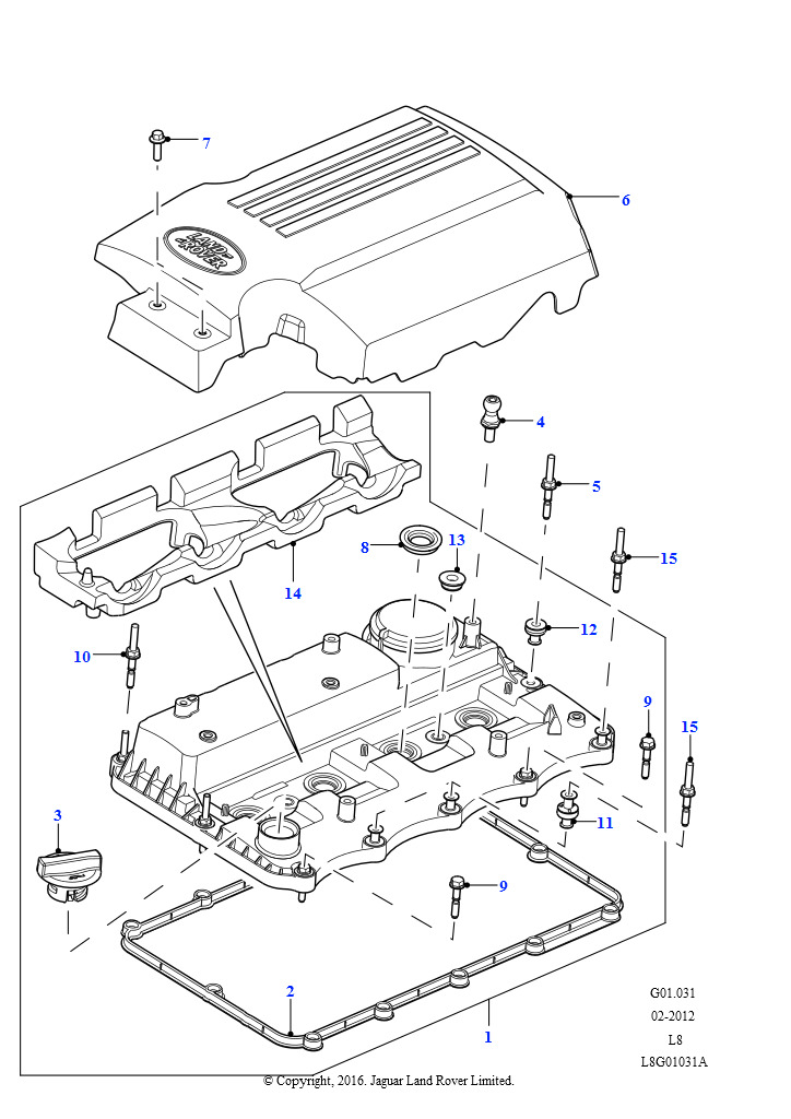 Крышка головки цилиндров (2.2L 16V TC I4 DSL 122PS PUMA)