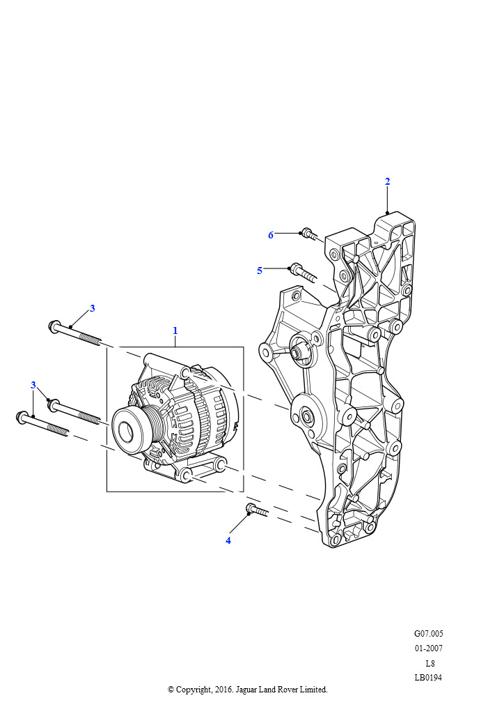 Схема: Генератор (2.4L Duratorq-TDCi HPCR(140PS)-Puma)