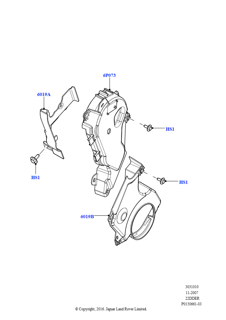 Крышки газораспредели. механизма (2.2L DOHC EFI TC DW12, 2.2L CR DI 16V Дизельный)