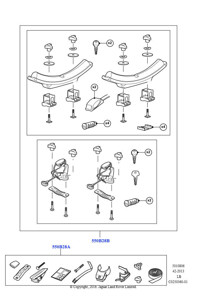 Схема: Установочн.компл.баг.полки крыши