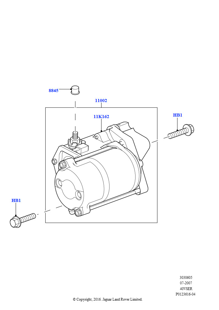 Стартер (Cologne V6 4.0 EFI (SOHC))