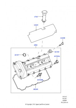 Крышка головки цилиндров (AJ бензин 4.4 V8 EFI (220кВт))