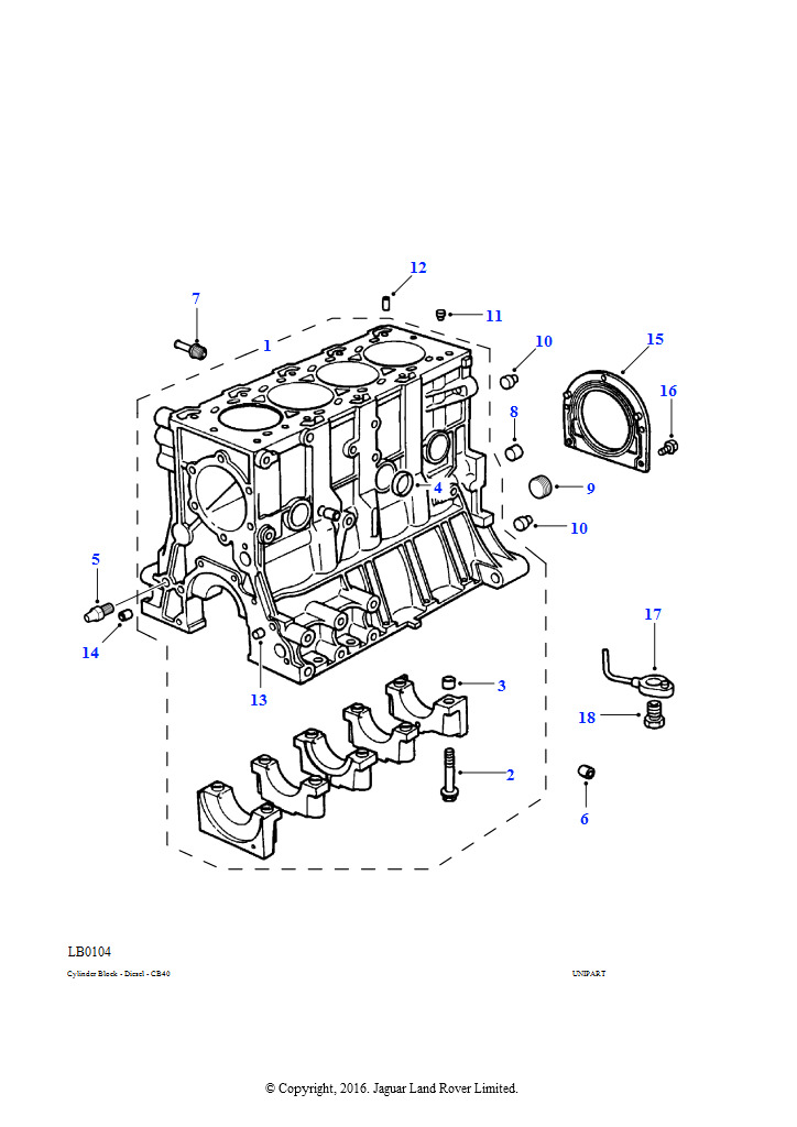 Схема: Блок Цилиндров (2.0L I4 8V TCIE)