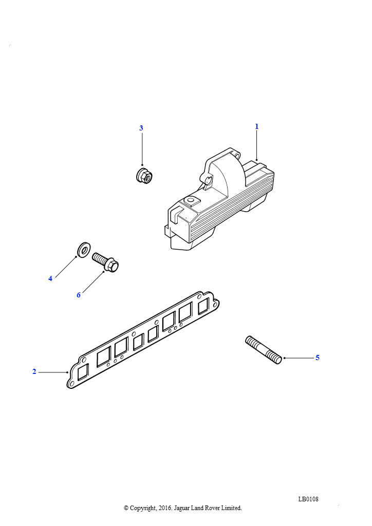 Схема: Впускной коллектор (2.0L I4 8V TCIE)