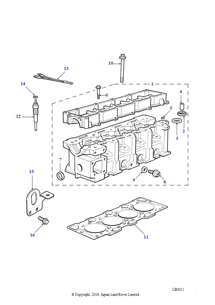 Схема: Головка цилиндров (2.0L I4 8V TCIE)