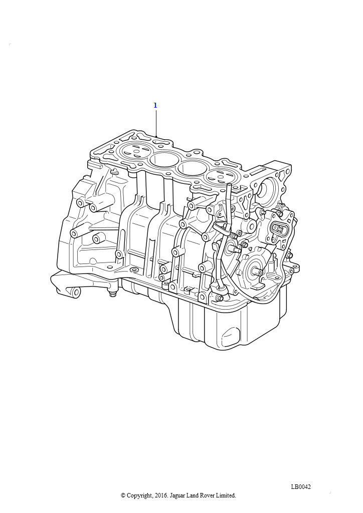 Двигатель короткий (2.0L I4 8V TCIE)