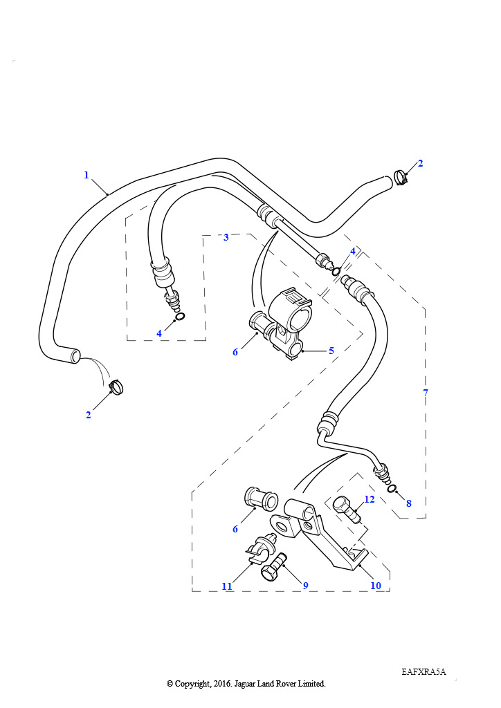Шланги - подача и забор (2.0L I4 8V TCIE, RHD, С Кондиционированием Воздуха)