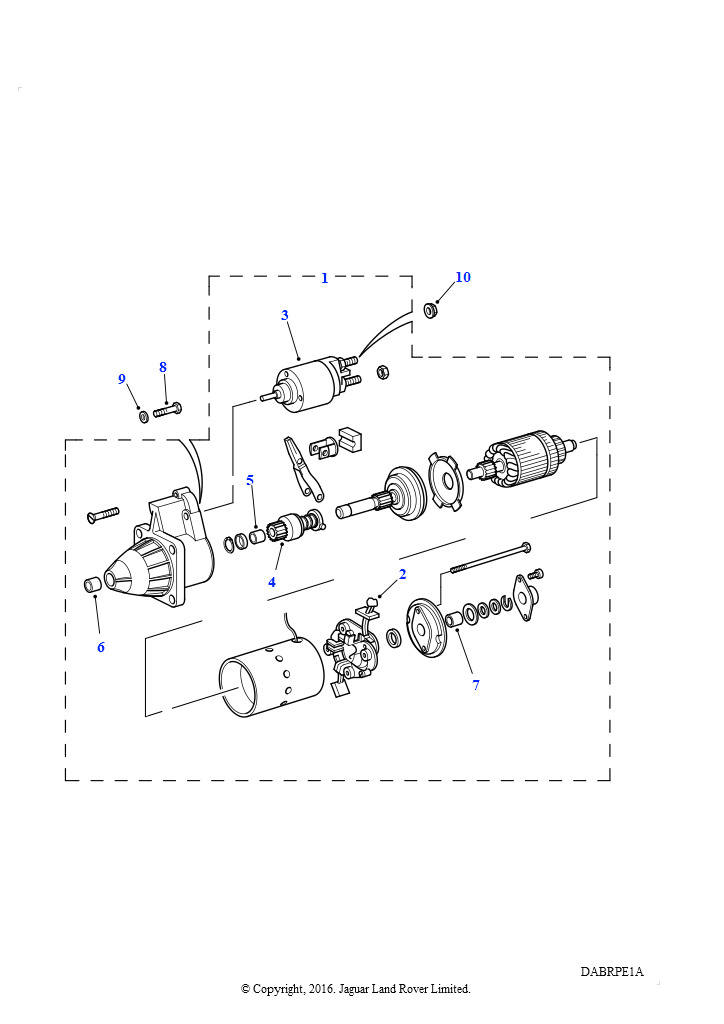 Стартер (V8, EFI, бензин)