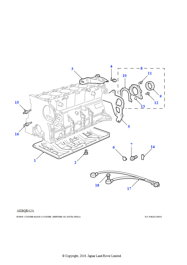 Компоненты блока цилиндров (2,8 л 6 цил. BMW M52 бензин)