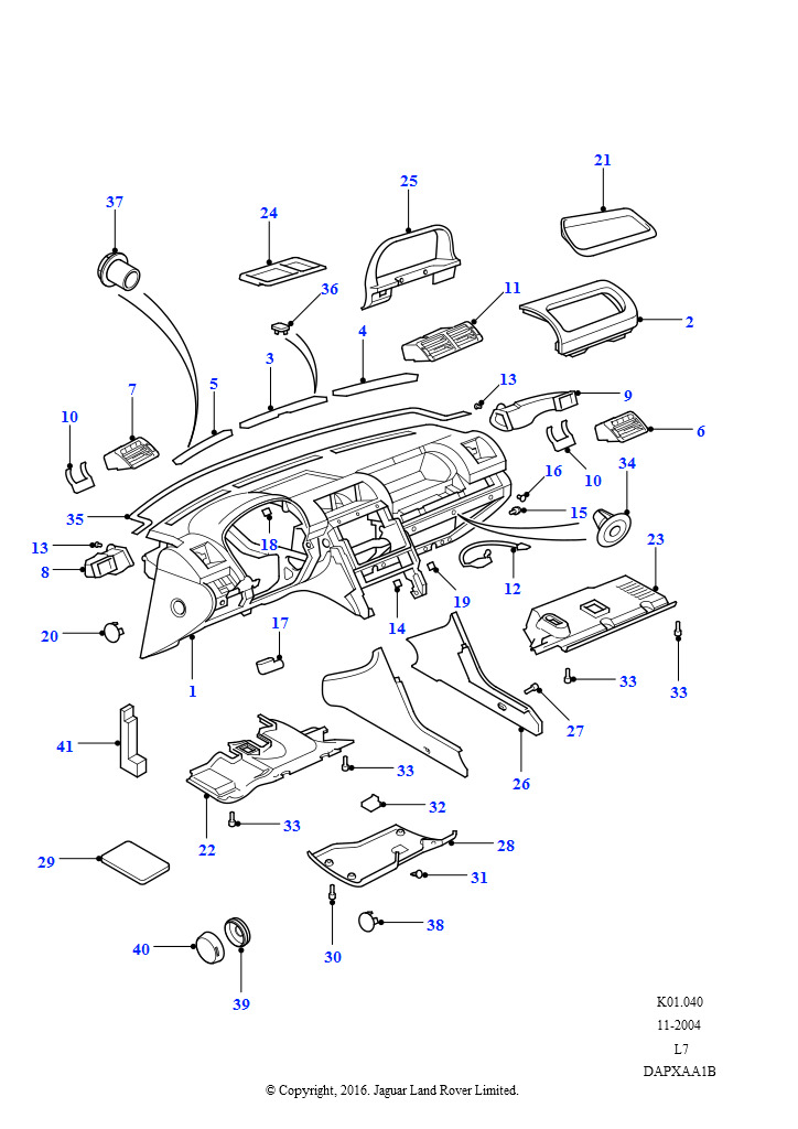 Передняя панель в сборе