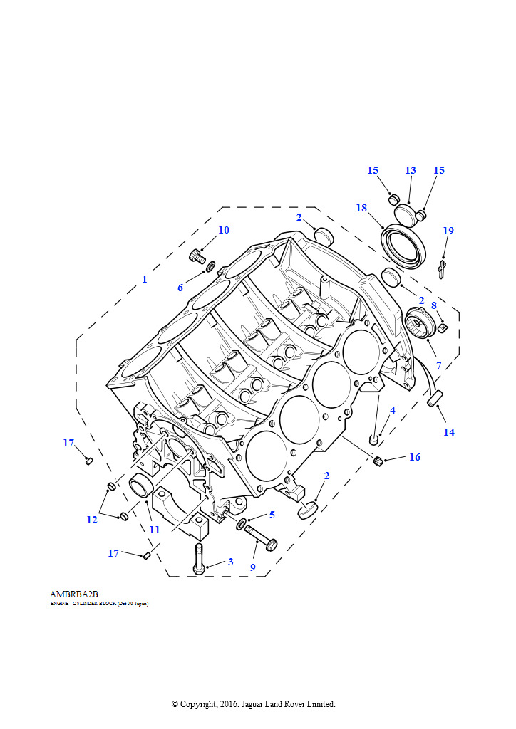 Блок Цилиндров (4,0 л V8 L/R EFI бензин)