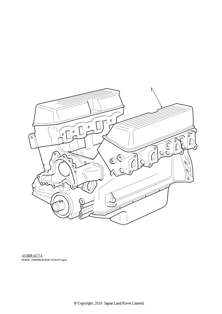 Двигатель разобранный (4,0 л V8 L/R EFI бензин)