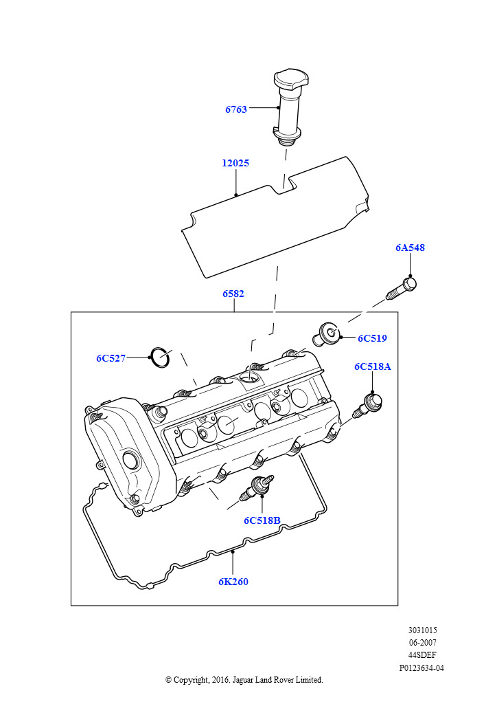 Крышка головки цилиндров (AJ бензин 4.4 V8 EFI (220кВт))