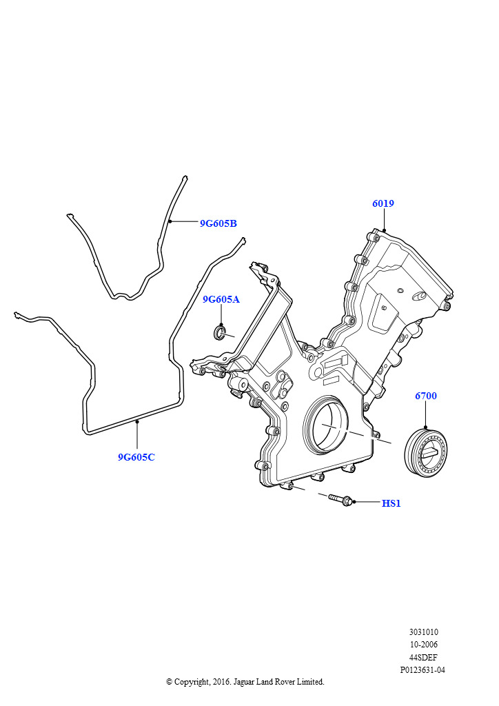Крышки газораспредели. механизма (AJ бензин 4.4 V8 EFI (220кВт))