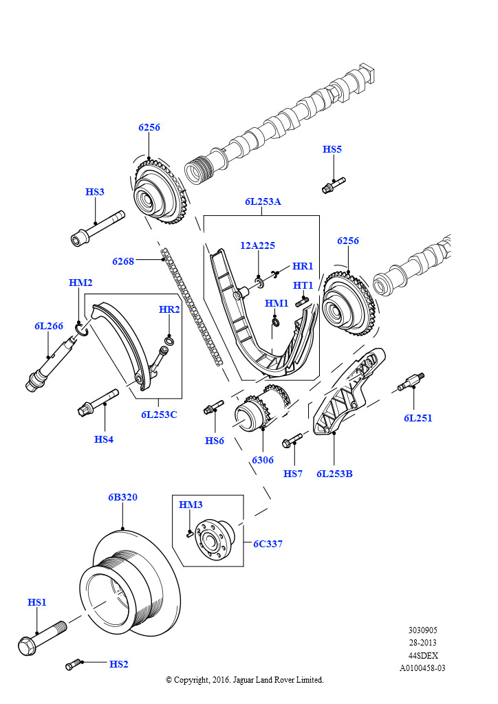 Газораспределительный механизм (Нижний, M62 B44 4.4 V8 бензин)