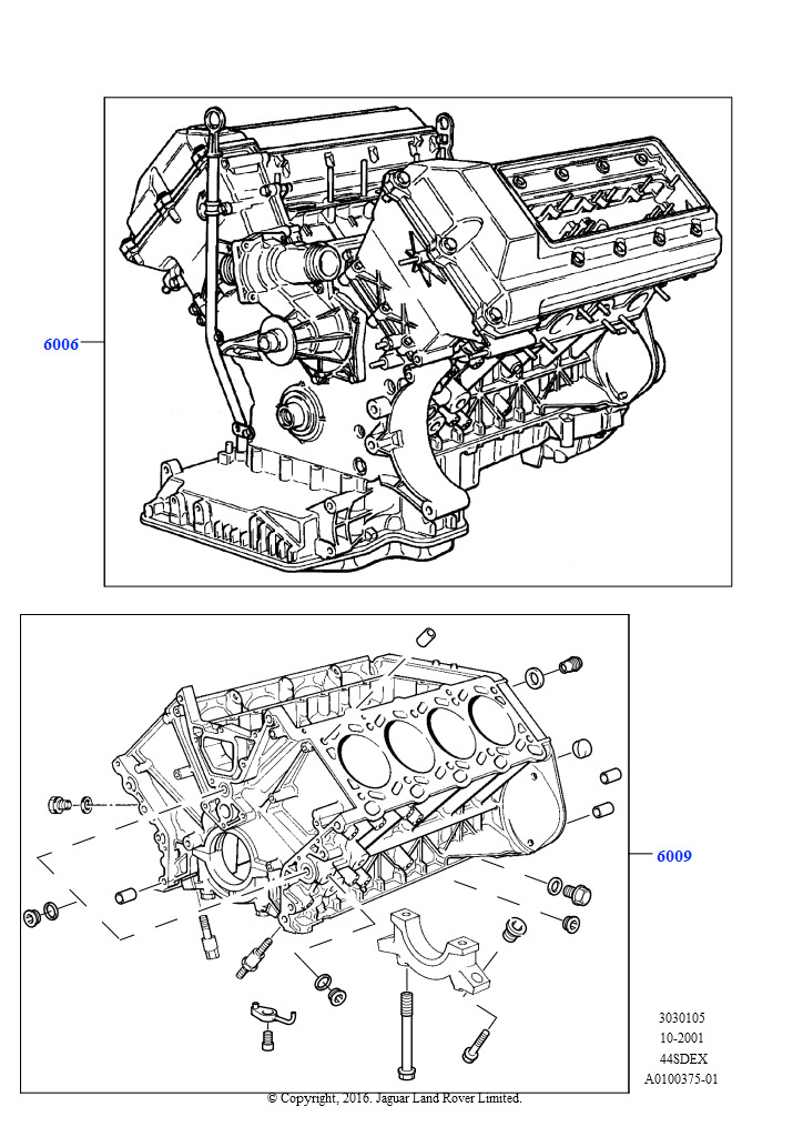 Сервисн.двиг.и неукомпл.блок цил. (M62 B44 4.4 V8 бензин)