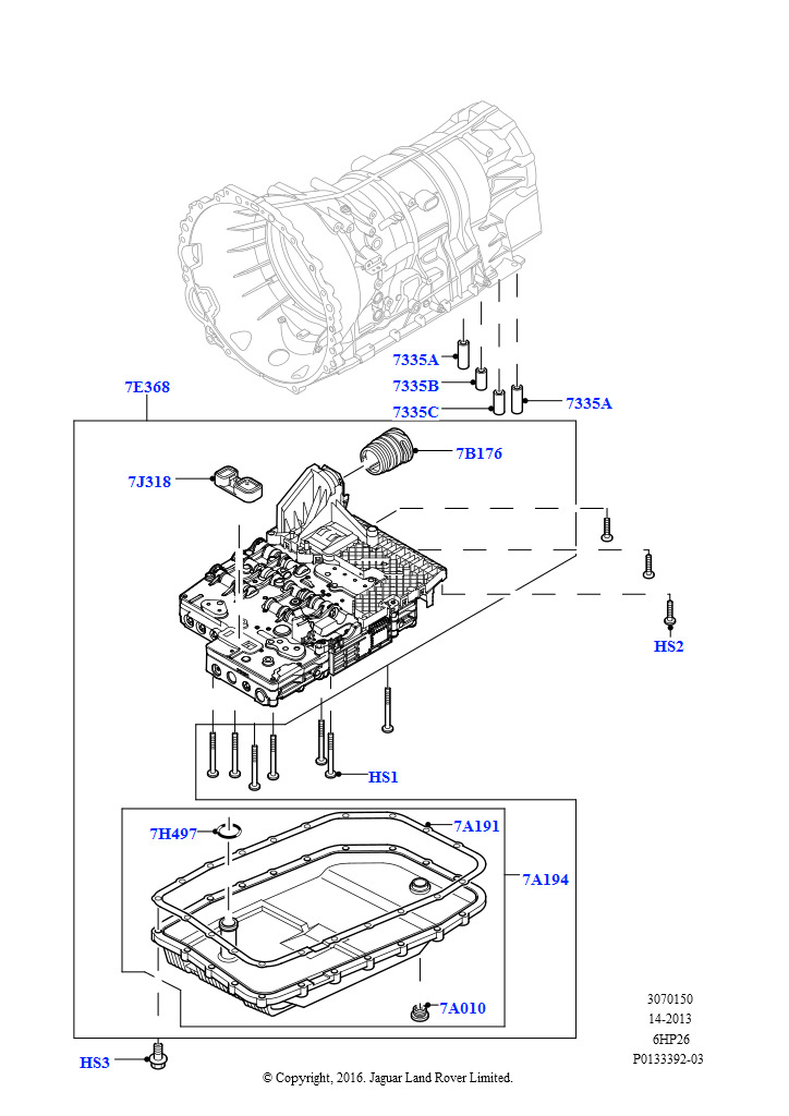 Схема: Блок клап.-гл.блок упр.и сервобл. (6-ступ.автом.ZF 6HP26Steptronic)