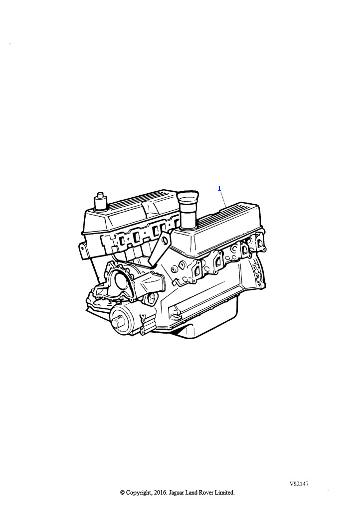 Двигатель разобранный (Бензин V8 L/R EFI)