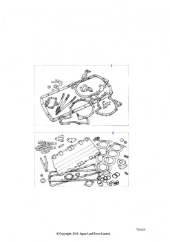 Комплект прокладок (Бензин V8 L/R EFI)