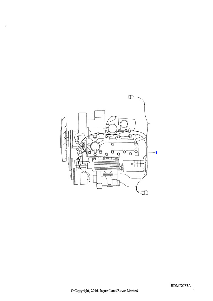 Жгут проводов - двигатель (2.5L 4 цил. TDi L/R)