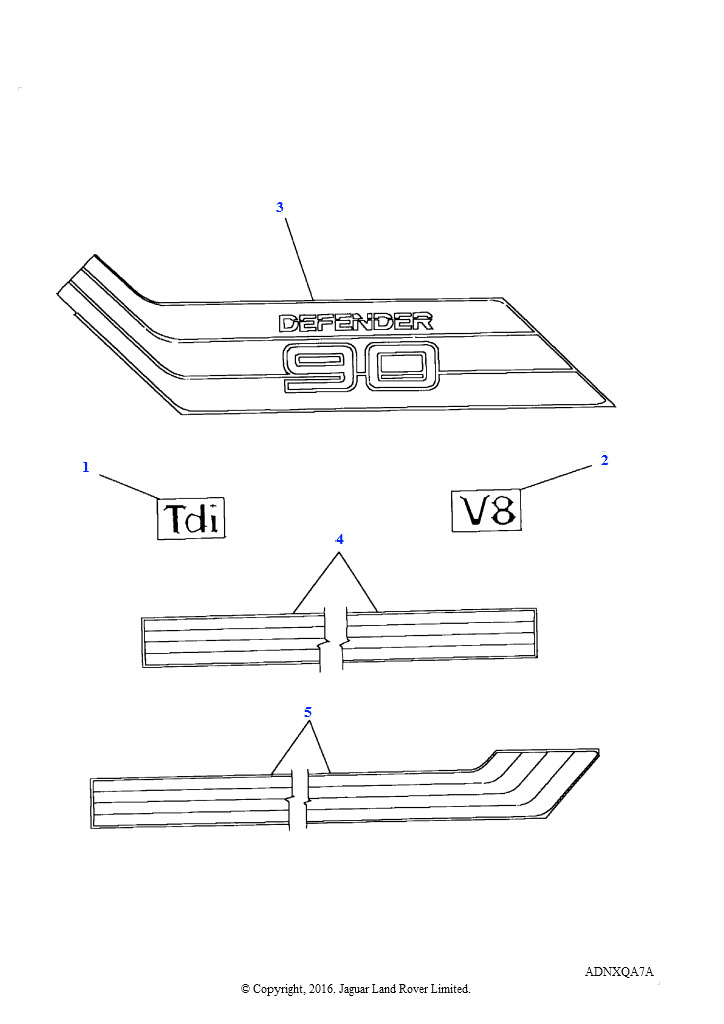 Кузовные ленты - с (V) HA456061 до (V) HA906595
