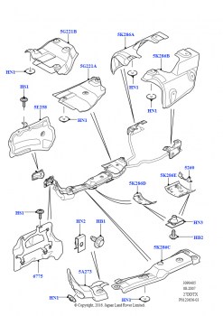 Теплозащитные экраны глушителя (Lion дизель 2.7 V6 (140 кВт))
