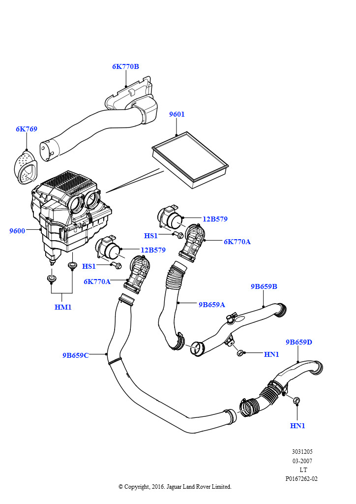 Воздушный фильтр (3,6 л V8 32V DOHC EFi дизель Lion)