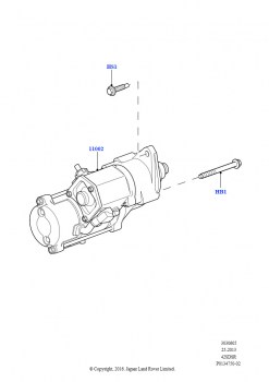 Стартер (AJ бензин 4.2 V8 Supercharged)