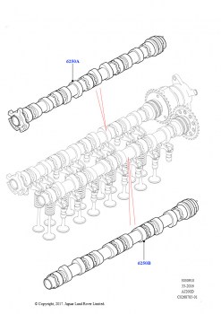 Распределительный Вал (Сборка на заводе в г. Солихалл, 2.0L I4 DSL HIGH DOHC AJ200, 2,0 л I4 DSL MID DOHC AJ200)