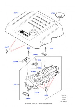 Впускной коллектор (2,0 л I4 DSL MID DOHC AJ200)