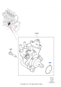 Топл.насос выс.давл.-дизель (Сборка на заводе в г. Солихалл, 2.0L I4 DSL HIGH DOHC AJ200, 2,0 л I4 DSL MID DOHC AJ200)