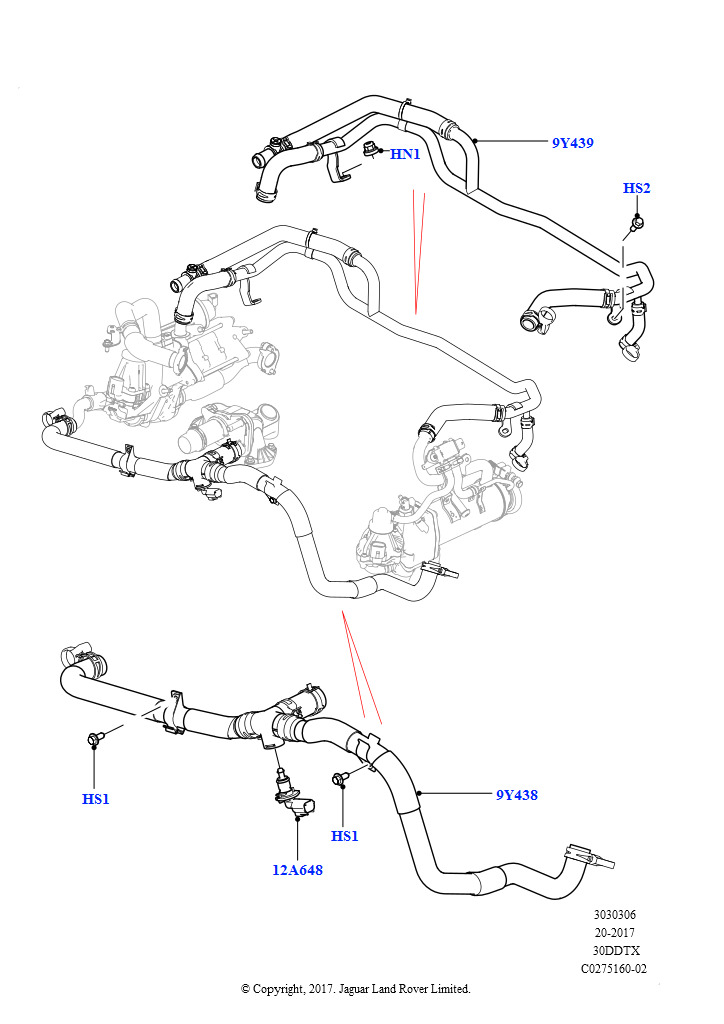 Система охлаждения EGR (Дизельный 3,0 V6)