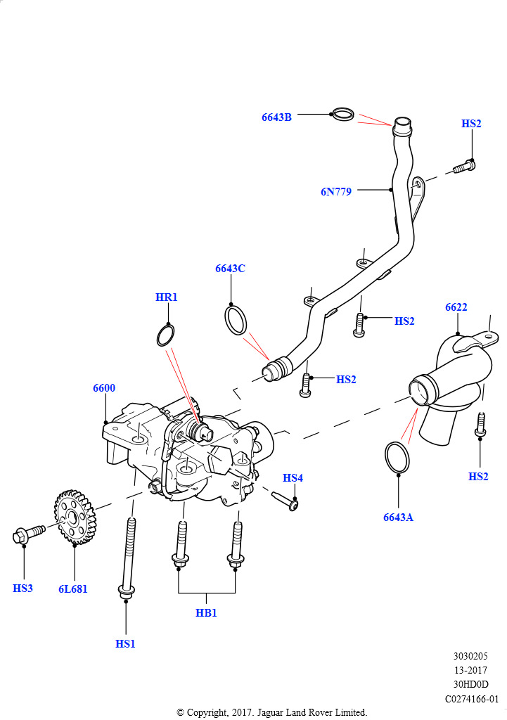 Масляный насос (3.0L DOHC GDI SC V6 БЕНЗИНОВЫЙ)