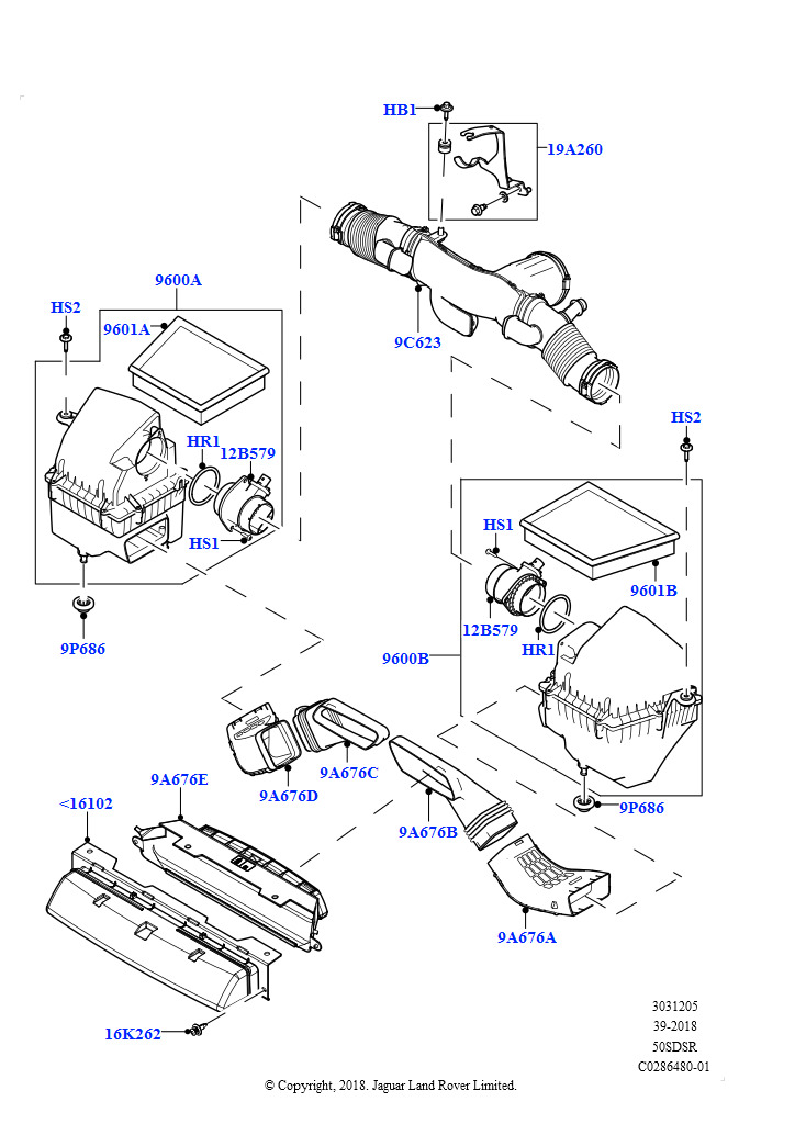 Воздушный фильтр (5.0L P AJ133 DOHC CDA S/C Enhanced)