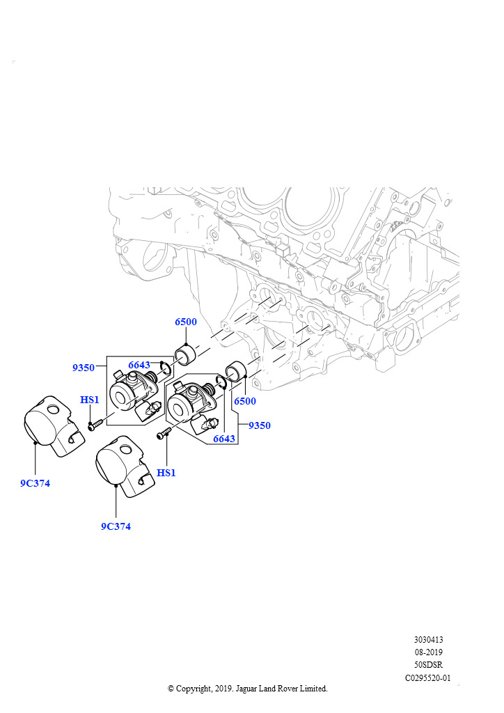 ТНВД, установл. на двигат. (5.0L P AJ133 DOHC CDA S/C Enhanced)