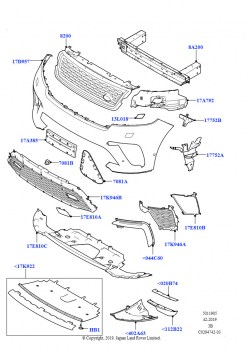 Решетка радиатора и передний бампер (5.0L P AJ133 DOHC CDA S/C Enhanced, Комплект Limited)