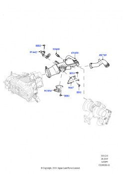Пром.теплообм/воздуховоды и шланги (1.5L AJ20P3 Petrol High, 8 Speed Automatic Trans 8G30, Изготовитель - Changsu (Китай))