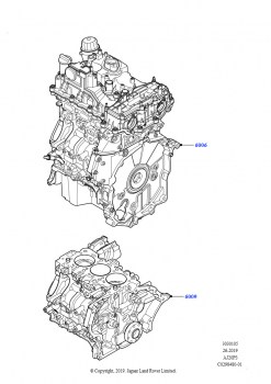 Сервисн.двиг.и неукомпл.блок цил. (1.5L AJ20P3 Petrol High, 8 Speed Automatic Trans 8G30, Изготовитель - Changsu (Китай))