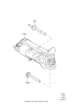 Стартер (1.5L AJ20P3 Petrol High, 8 Speed Automatic Trans 8G30, Изготовитель - Changsu (Китай))