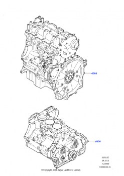 Сервисн.двиг.и неукомпл.блок цил. (2.0L AJ20D4 Diesel Mid NFE, Сборочный завод Хэйлвуд, 2.0L AJ20D4 Diesel LF NFE, Сборочный завод Хэйлвуд, 2.0L AJ20D4 Diesel High NFE, Сборочный з
