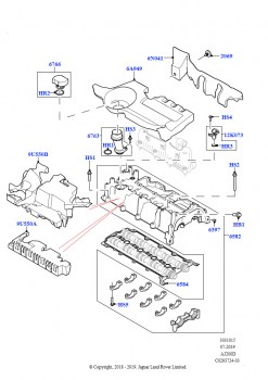 Крышка головки цилиндров (2.0L AJ20D4 Diesel Mid NFE, Сборочный завод Хэйлвуд, 2.0L AJ20D4 Diesel LF NFE, Сборочный завод Хэйлвуд, 2.0L AJ20D4 Diesel High NFE, Сборочный завод Хэйл