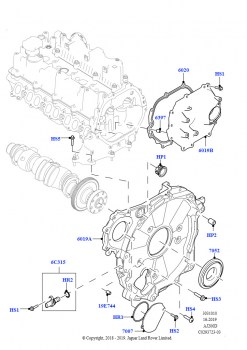 Крышки газораспредели. механизма (2.0L AJ20D4 Diesel Mid NFE, Сборочный завод Хэйлвуд, 2.0L AJ20D4 Diesel LF NFE, Сборочный завод Хэйлвуд, 2.0L AJ20D4 Diesel High NFE, Сборочный за